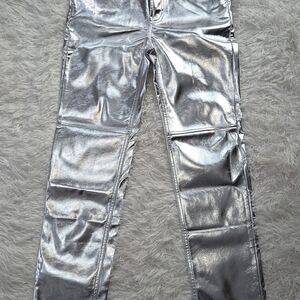 GAP Silver Shimmer Skinny Jeans
